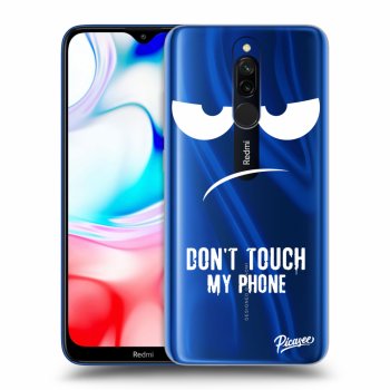 Picasee Xiaomi Redmi 8 Hülle - Transparentes Silikon - Don't Touch My Phone