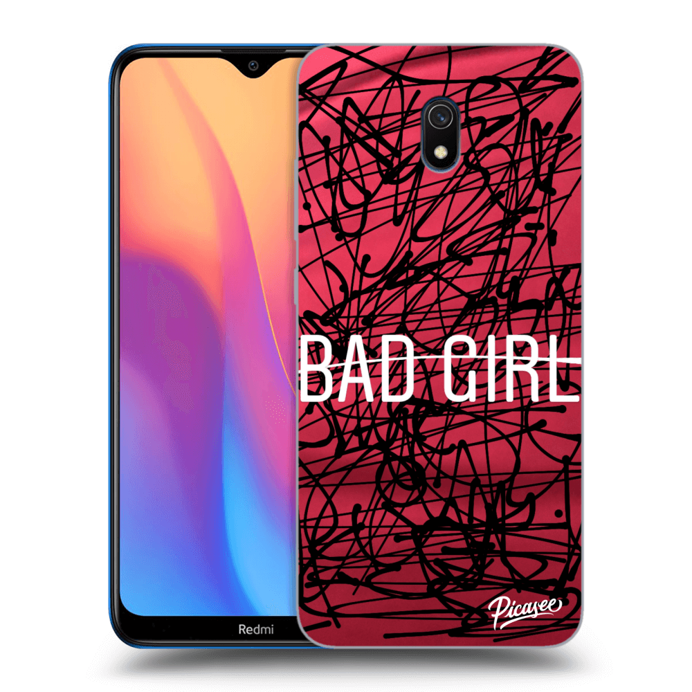 Picasee Xiaomi Redmi 8A Hülle - Schwarzes Silikon - Bad girl