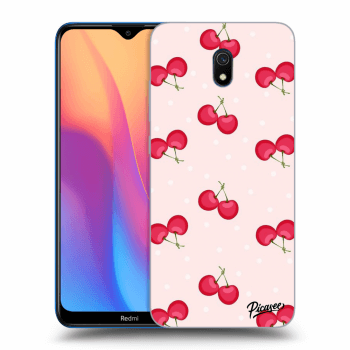 Picasee Xiaomi Redmi 8A Hülle - Transparentes Silikon - Cherries