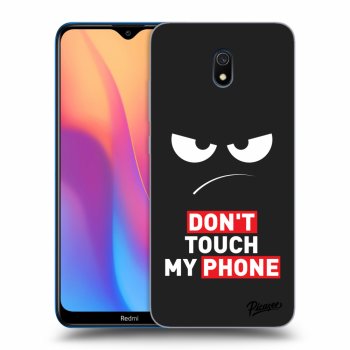 Picasee Xiaomi Redmi 8A Hülle - Schwarzes Silikon - Angry Eyes - Transparent