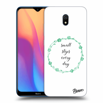 Picasee Xiaomi Redmi 8A Hülle - Transparentes Silikon - Small steps every day
