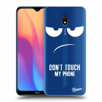 Picasee Xiaomi Redmi 8A Hülle - Transparentes Silikon - Don't Touch My Phone