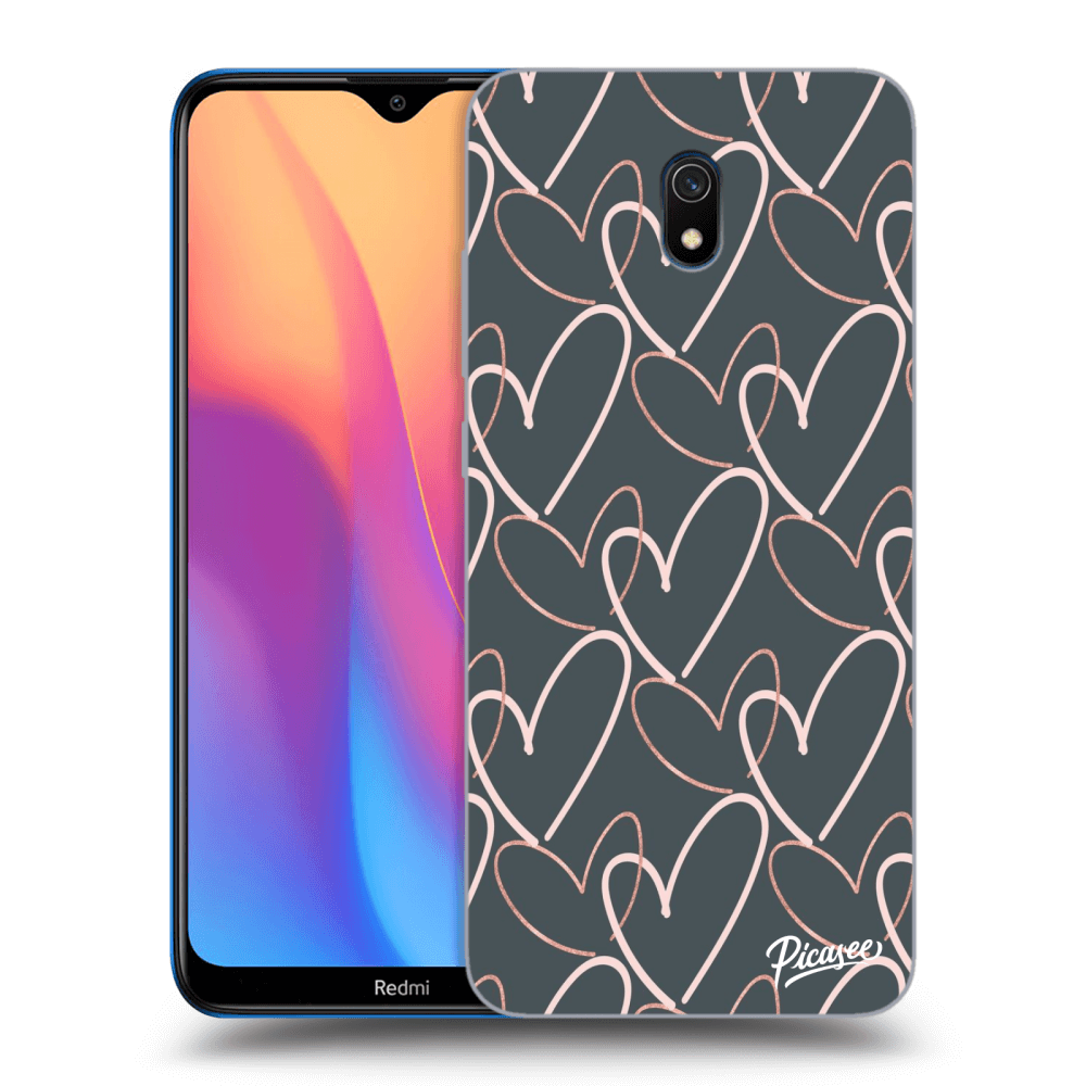Picasee Xiaomi Redmi 8A Hülle - Transparentes Silikon - Lots of love