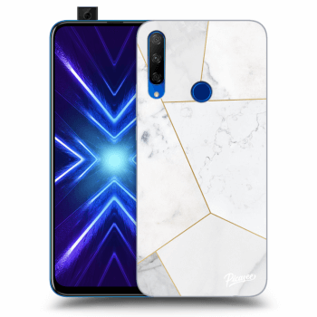 Hülle für Honor 9X - White tile