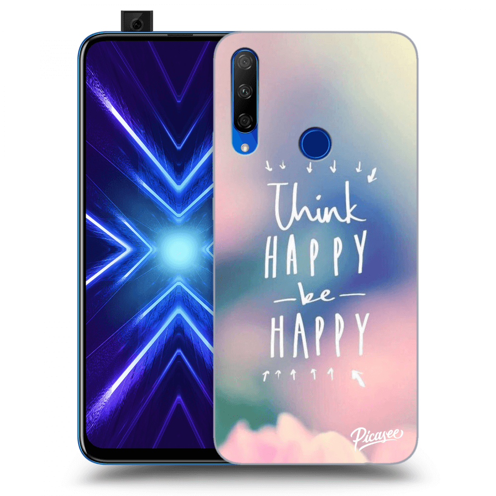 Picasee Honor 9X Hülle - Transparentes Silikon - Think happy be happy