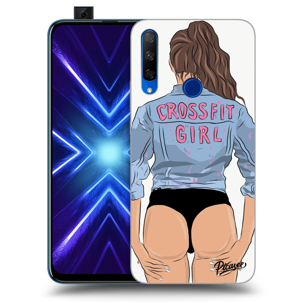 Picasee Honor 9X Hülle - Transparentes Silikon - Crossfit girl - nickynellow