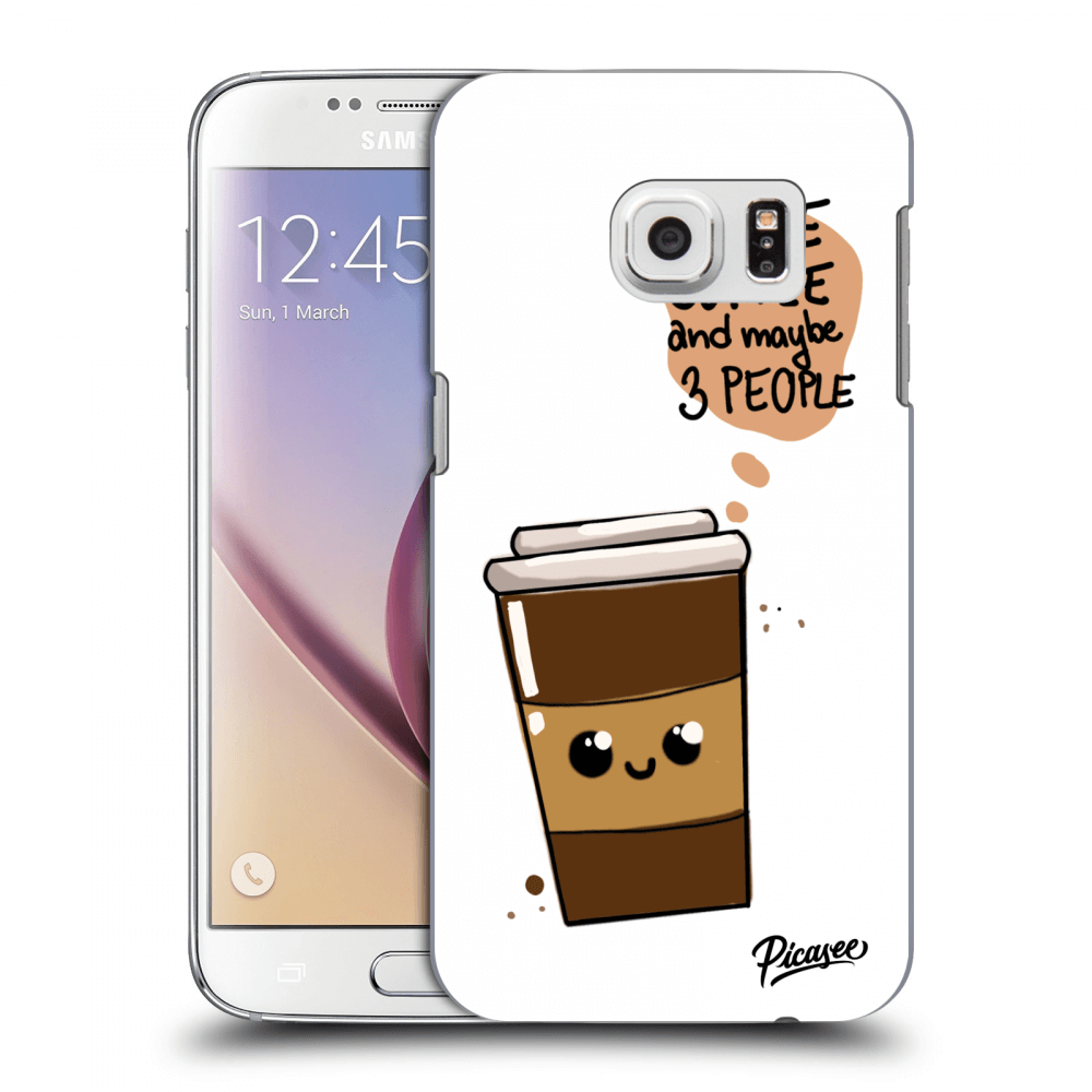 Picasee Samsung Galaxy S7 G930F Hülle - Transparentes Silikon - Cute coffee