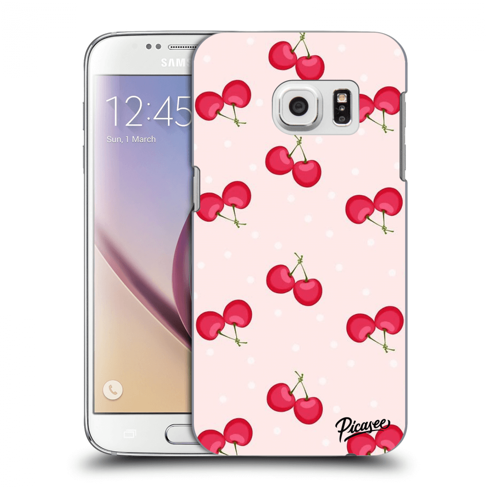 Picasee Samsung Galaxy S7 G930F Hülle - Transparentes Silikon - Cherries