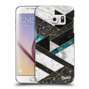 Picasee Samsung Galaxy S7 G930F Hülle - Transparentes Silikon - Dark geometry
