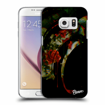 Picasee Samsung Galaxy S7 G930F Hülle - Transparentes Silikon - Roses black
