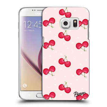 Picasee Samsung Galaxy S7 G930F Hülle - Transparentes Silikon - Cherries