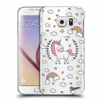Picasee Samsung Galaxy S7 G930F Hülle - Transparentes Silikon - Unicorn star heaven
