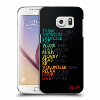 Picasee Samsung Galaxy S7 G930F Hülle - Transparentes Silikon - Motto life