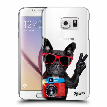 Picasee Samsung Galaxy S7 G930F Hülle - Transparentes Silikon - French Bulldog