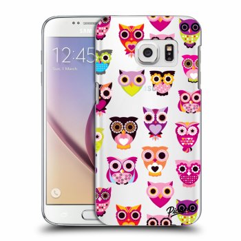 Picasee Samsung Galaxy S7 G930F Hülle - Transparentes Silikon - Owls