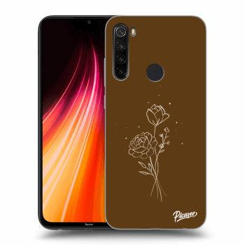 Hülle für Xiaomi Redmi Note 8T - Brown flowers