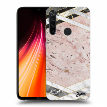 Hülle für Xiaomi Redmi Note 8T - Pink geometry