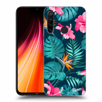 Hülle für Xiaomi Redmi Note 8T - Pink Monstera