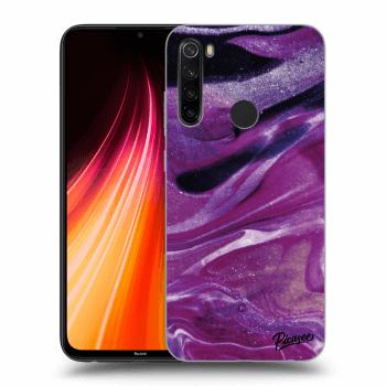 Hülle für Xiaomi Redmi Note 8T - Purple glitter