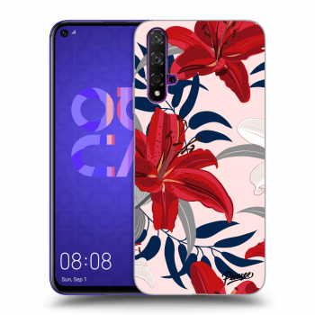 Hülle für Huawei Nova 5T - Red Lily