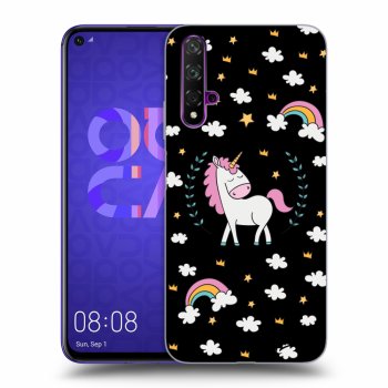 Hülle für Huawei Nova 5T - Einhorn Sternenhimmel