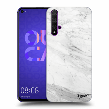 Hülle für Huawei Nova 5T - White marble