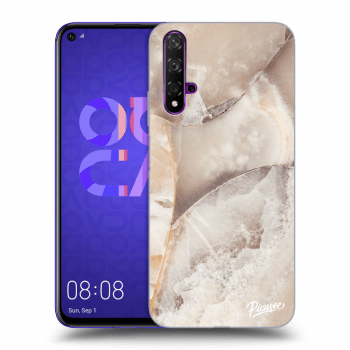 Hülle für Huawei Nova 5T - Cream marble