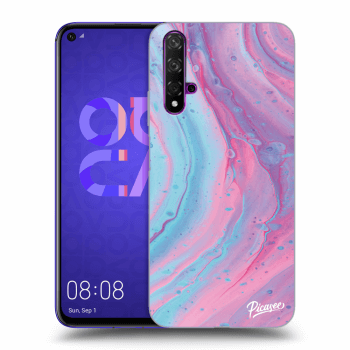 Hülle für Huawei Nova 5T - Pink liquid