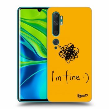 Picasee Xiaomi Mi Note 10 (Pro) Hülle - Schwarzes Silikon - I am fine