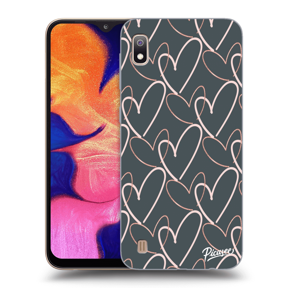 Picasee Samsung Galaxy A10 A105F Hülle - Transparentes Silikon - Lots of love