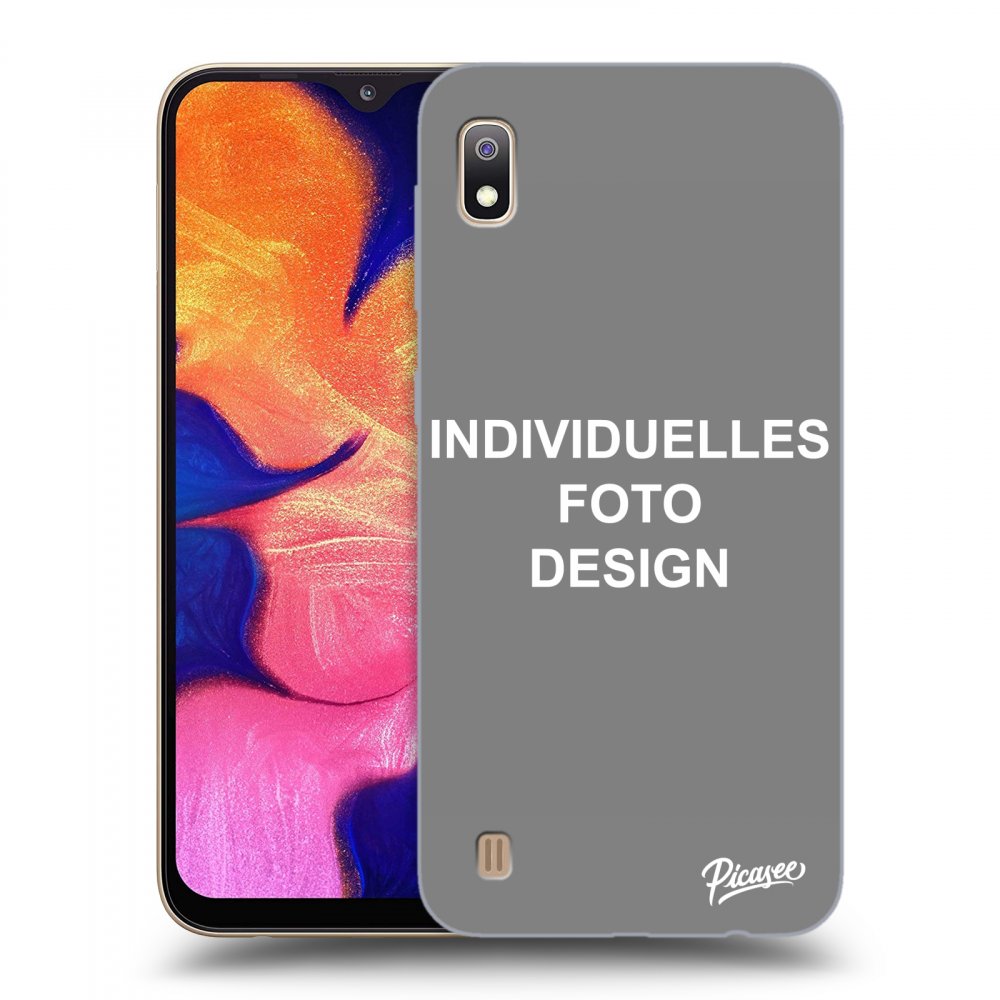 Picasee Samsung Galaxy A10 A105F Hülle - Transparentes Silikon - Individuelles Fotodesign