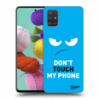 Hülle für Samsung Galaxy A51 A515F - Angry Eyes - Blue
