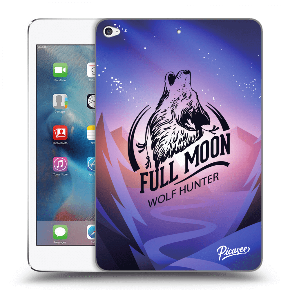 Picasee transparente Silikonhülle für Apple iPad mini 4 - Wolf
