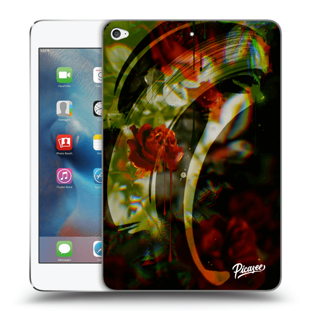 Picasee transparente Silikonhülle für Apple iPad mini 4 - Roses color