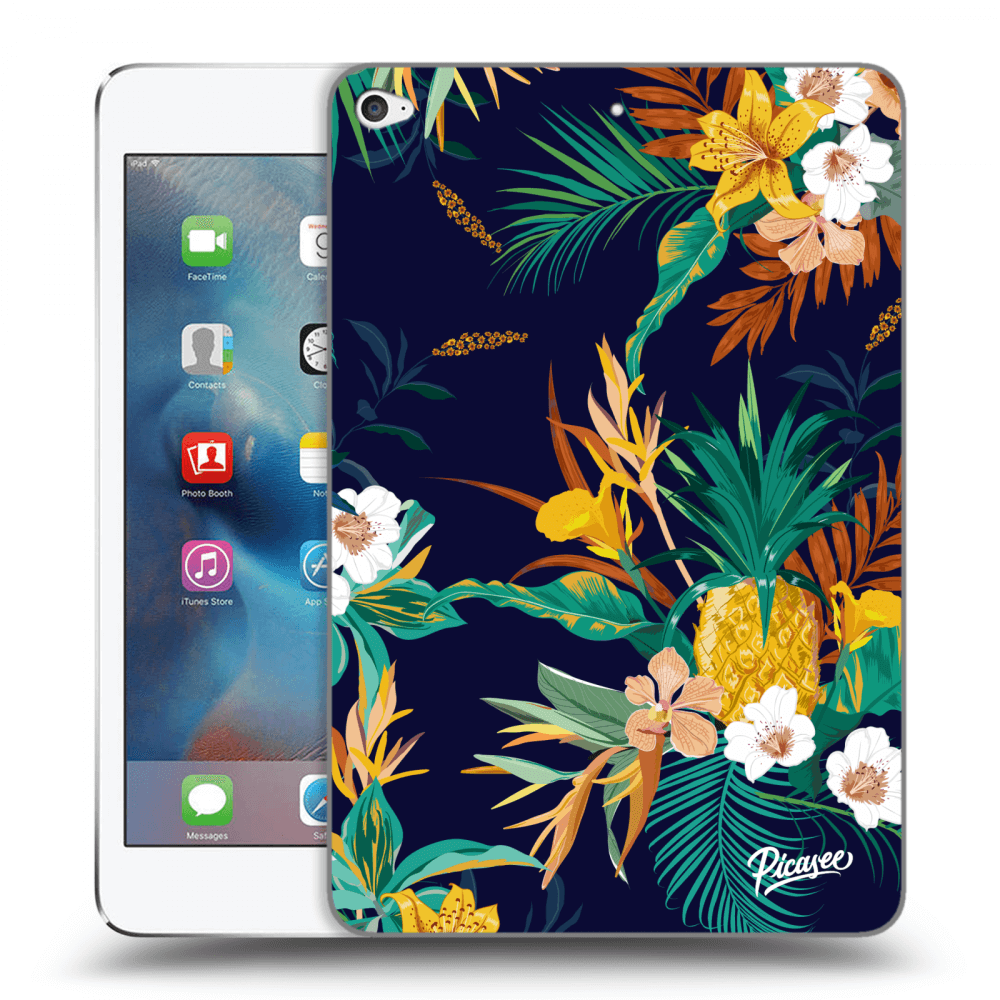 Picasee transparente Silikonhülle für Apple iPad mini 4 - Pineapple Color