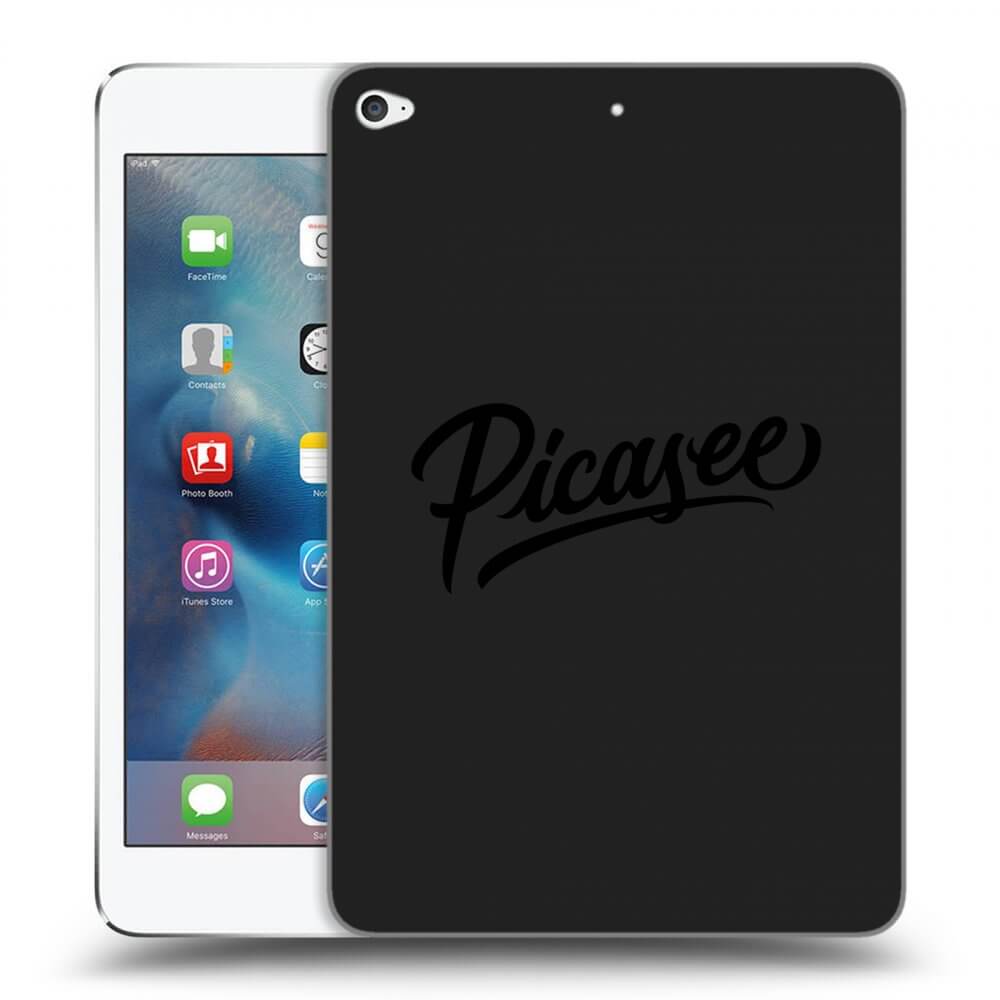 Picasee Schwarze Silikonhülle für Apple iPad mini 4 - Picasee - old logo - black