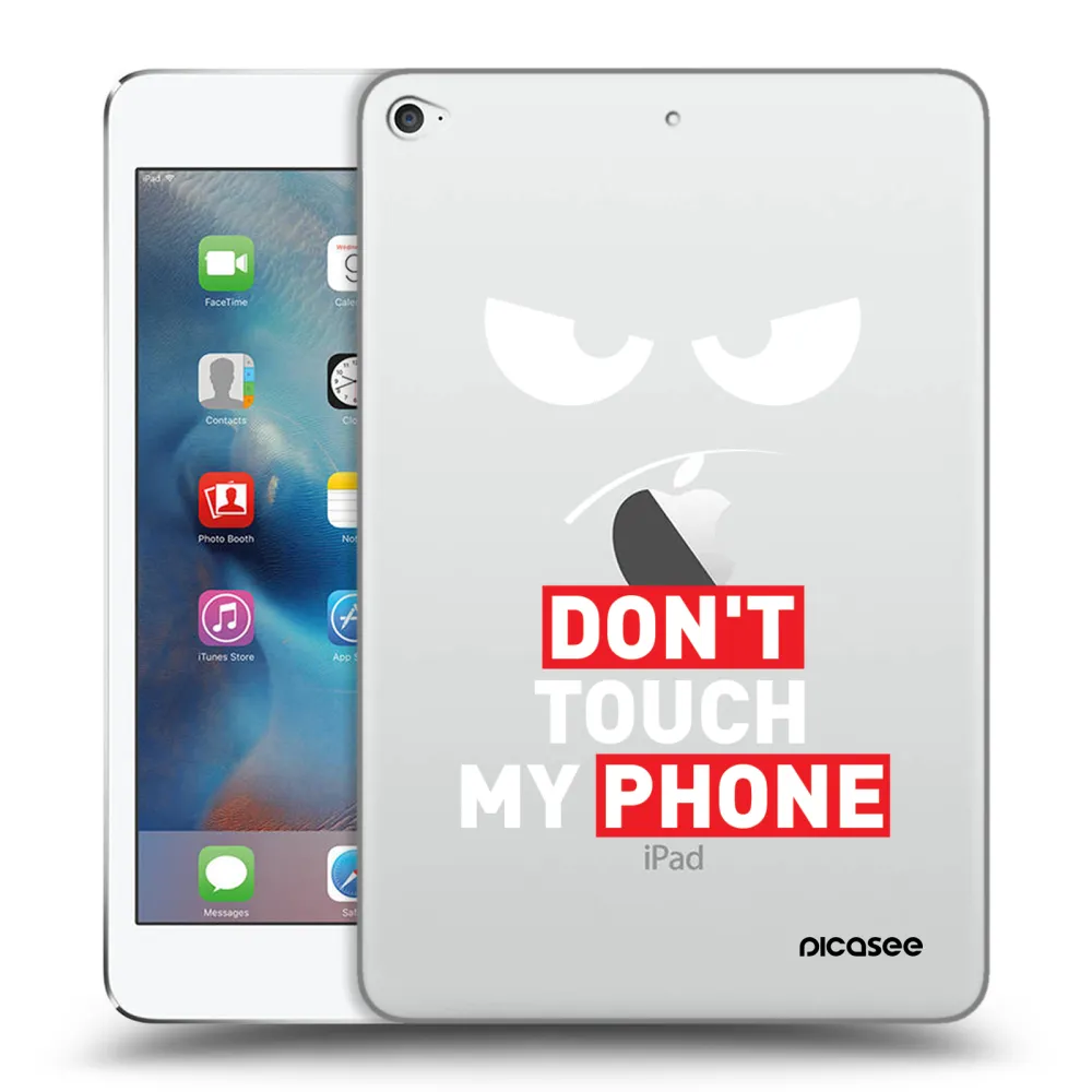 Picasee transparente Silikonhülle für Apple iPad mini 4 - Angry Eyes - Transparent