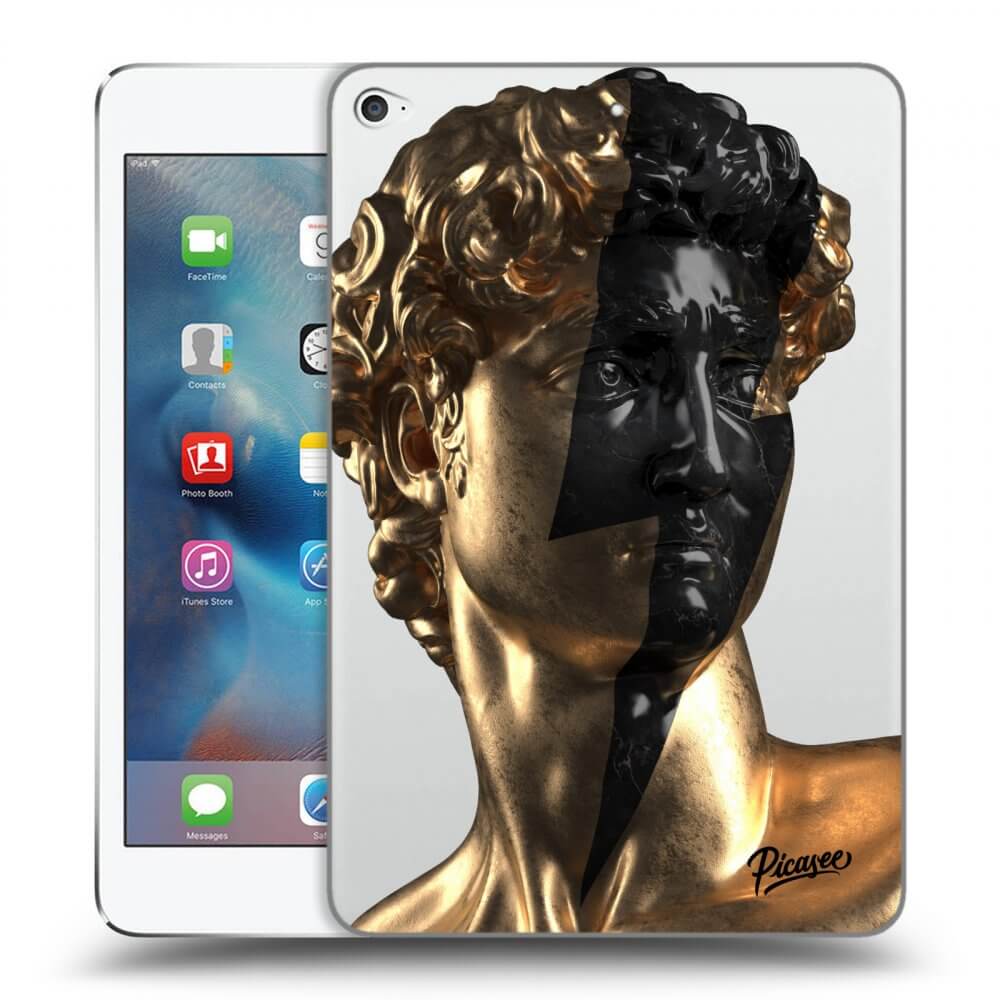 Picasee transparente Silikonhülle für Apple iPad mini 4 - Wildfire - Gold