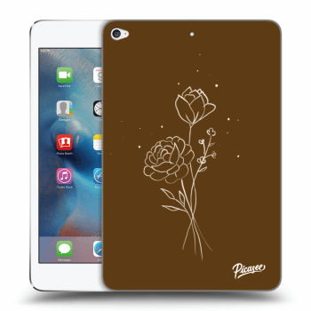 Hülle für Apple iPad mini 4 - Brown flowers