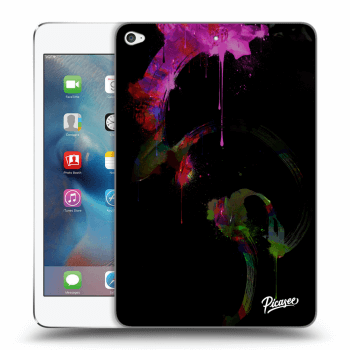 Picasee transparente Silikonhülle für Apple iPad mini 4 - Peony black