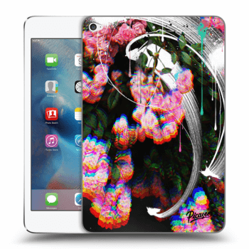 Picasee transparente Silikonhülle für Apple iPad mini 4 - Rosebush white