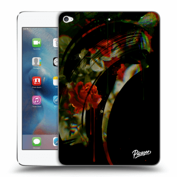 Picasee transparente Silikonhülle für Apple iPad mini 4 - Roses black