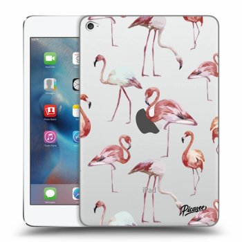 Picasee transparente Silikonhülle für Apple iPad mini 4 - Flamingos