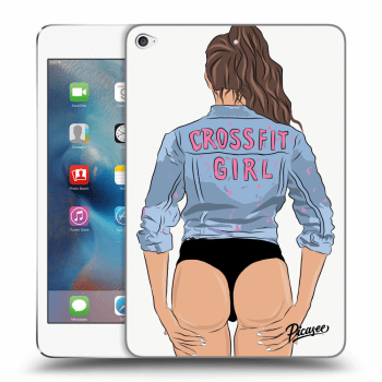 Picasee transparente Silikonhülle für Apple iPad mini 4 - Crossfit girl - nickynellow