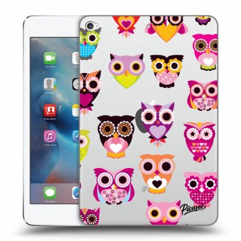 Picasee transparente Silikonhülle für Apple iPad mini 4 - Owls