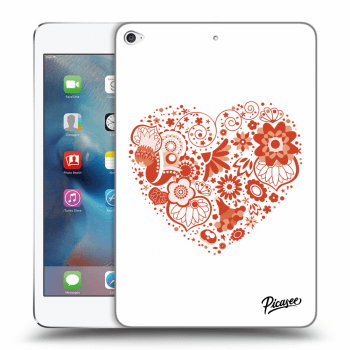 Picasee transparente Silikonhülle für Apple iPad mini 4 - Big heart