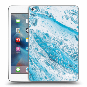 Picasee transparente Silikonhülle für Apple iPad mini 4 - Blue liquid