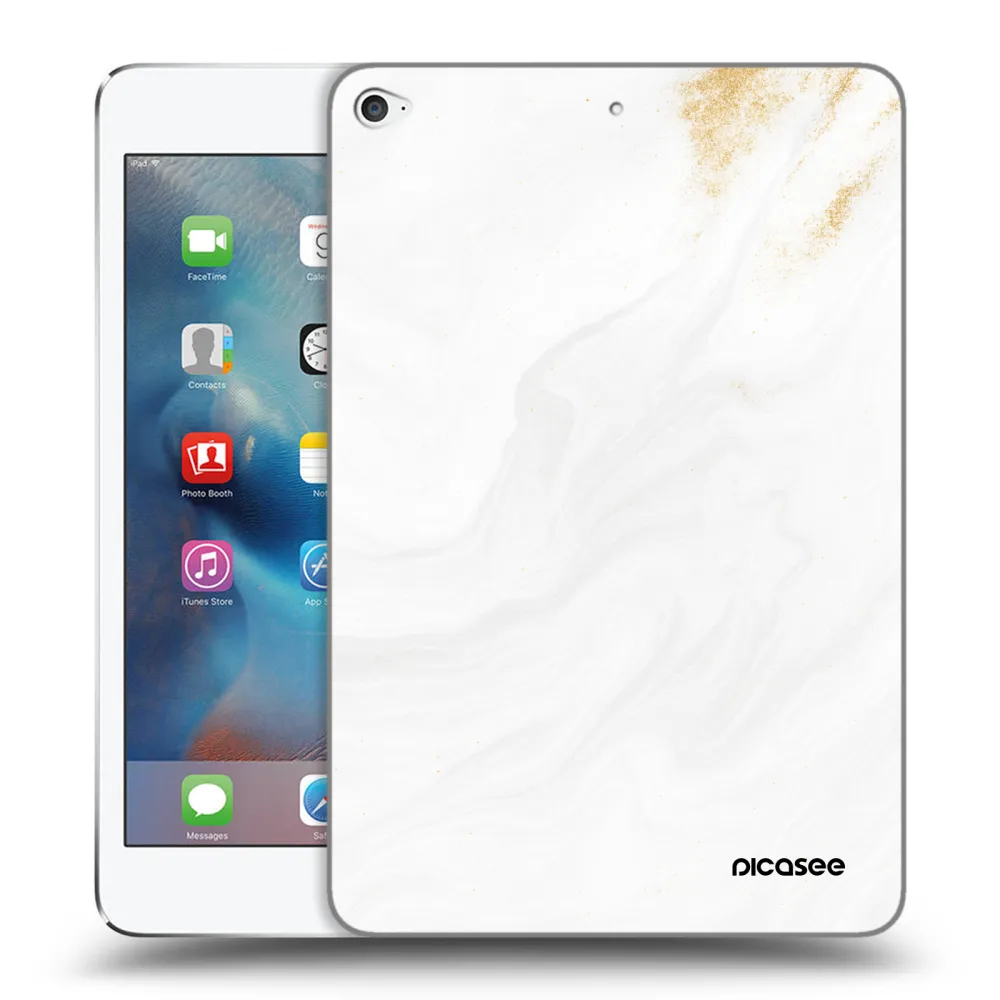 Picasee transparente Silikonhülle für Apple iPad mini 4 - White