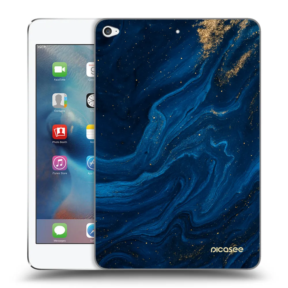Picasee transparente Silikonhülle für Apple iPad mini 4 - Blue