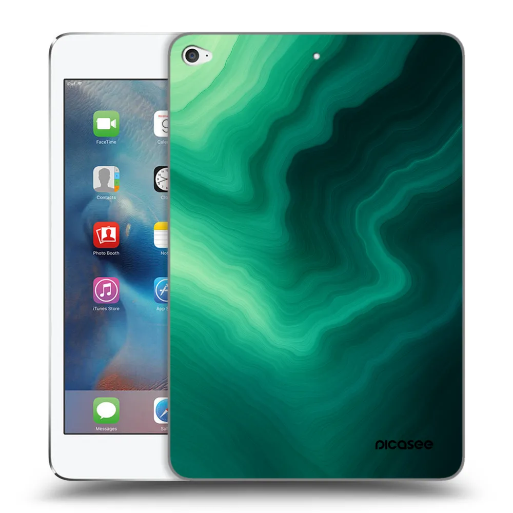 Picasee transparente Silikonhülle für Apple iPad mini 4 - Malachite